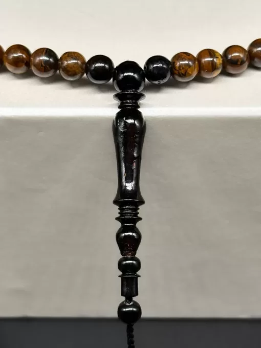 Sufi Co | 3 in 1 Special | Tiger Eye Sufi Dervish 99 Bead Adjustable Tasbih Prayer Beads, 33 Bead Tasbih & Nalayn Sharif Bracelet - il fullxfull.4540175780 iqpr scaled - SufiCo