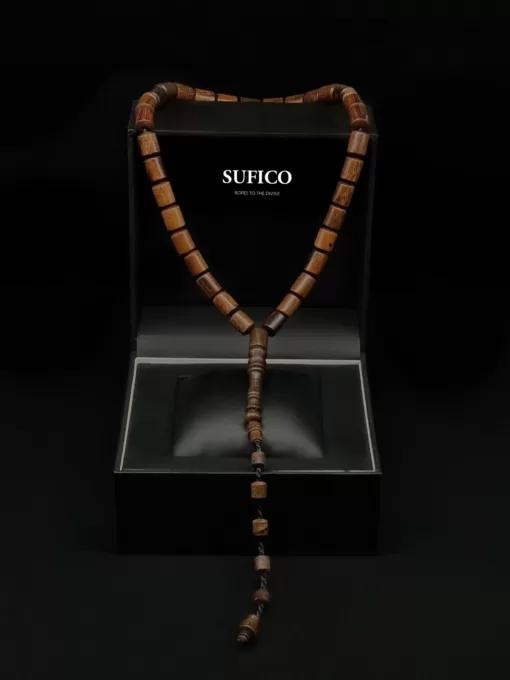 Rare Grade A Fragrant Pure Oud Agarwood 33 Bead Adjustable Tasbih Prayer Beads - il fullxfull.4545996746 mc4i scaled - SufiCo