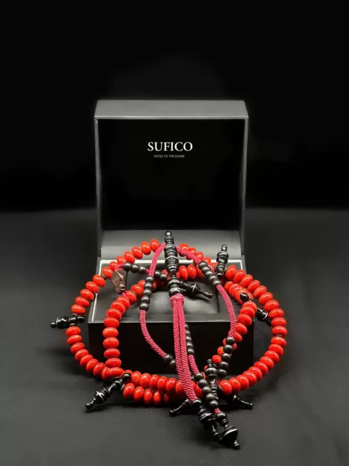 SufiCo - Premium Red Coral Marjan Sufi Dervish Tijani Tasbih Prayer Beads - il fullxfull.4628311025 9qtw scaled - SufiCo