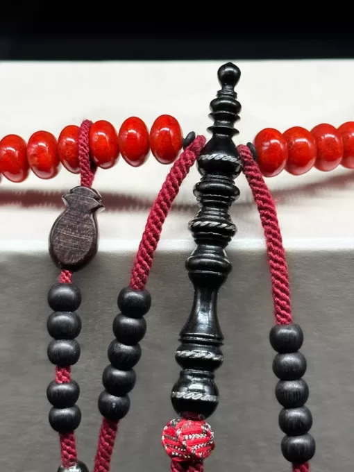 SufiCo - Premium Red Coral Marjan Sufi Dervish Tijani Tasbih Prayer Beads - il fullxfull.4628610167 fnix scaled - SufiCo