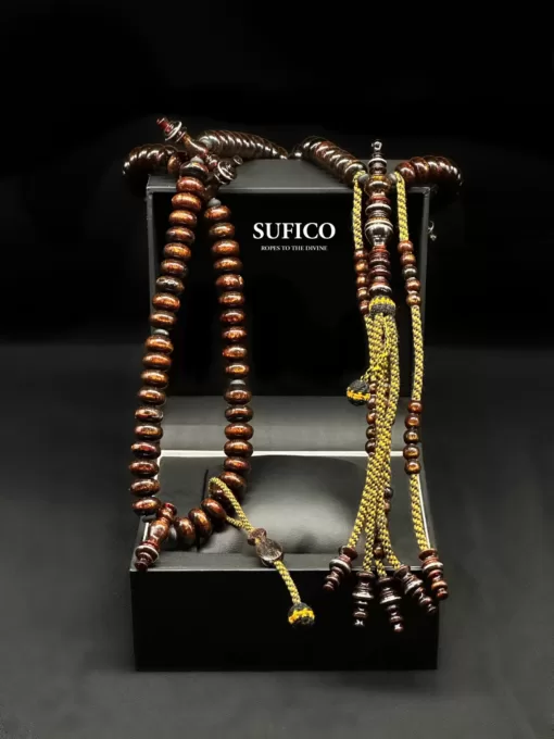 SufiCo - Premium Gold Yusr Sufi Dervish Tijani Tasbih Prayer Beads - il fullxfull.4644683467 shz1 scaled - SufiCo