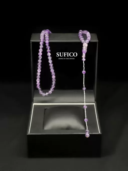 SufiCo - Pure Amethyst Handmade Pocket Sized Ottoman Tasbih Prayer Beads Ramadan Gift Eid Gift Tasbeeh - il fullxfull.4689249270 rwr4 scaled - SufiCo