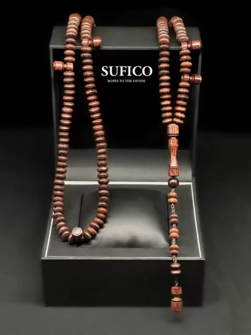 SufiCo - Handmade Pure Premium Tamarind Wood Sufi Dervish Naqshbandi 200 Tasbih Prayer Beads - il fullxfull.4696400777 iofq scaled - SufiCo