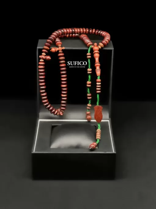 SufiCo - Pure Dragonwood Handmade Wooden Sufi Shadhili Tasbih Prayer Beads Muslim Gift Ramadan Eid Gift With Nalayn Shareef Prophetic Sandal - il fullxfull.4743317217 lr22 scaled - SufiCo