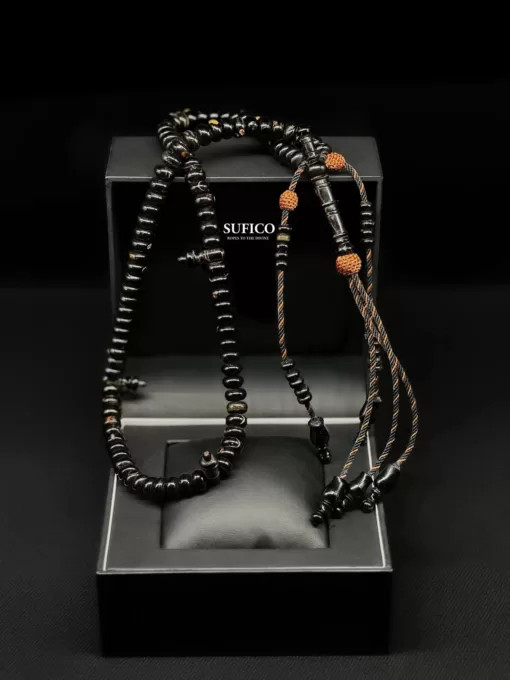 SufiCo - Premium Rare Authentic Black Coral Yusr Handmade Tasbih Muslim Prayer Beads Ramadan Gift Eid Gift Tasbeeh Islamic - il fullxfull.4753211656 hw9h scaled - SufiCo