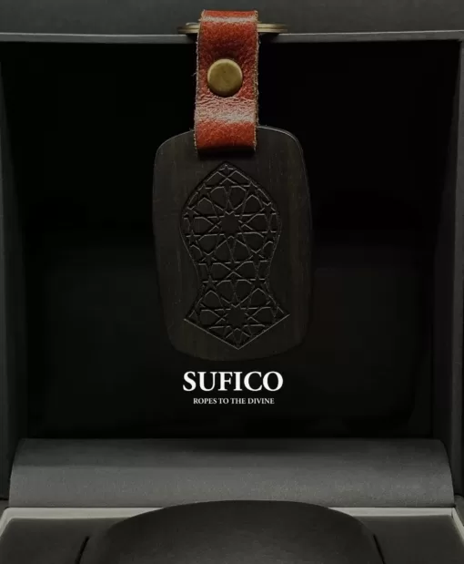 SufiCo - Organic Ebony Wood Prophetic Sandal Nalain Sharif Key Chain With Leather Strap - il fullxfull.4799896341 b416 1 scaled - SufiCo