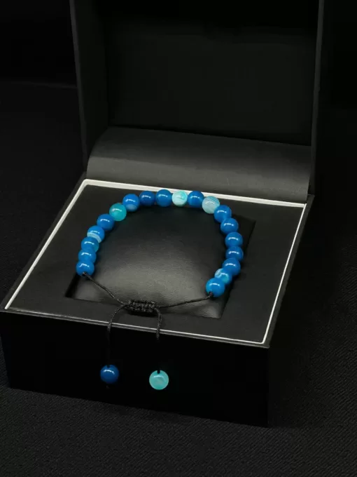 SufiCo - Premium Blue Agate Adjustable Tasbih Bracelet - il fullxfull.4821682829 ccyk scaled - SufiCo