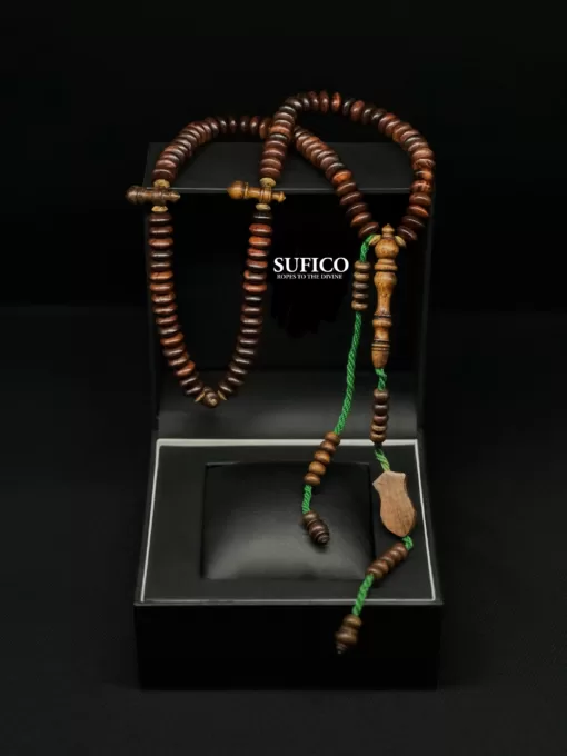 Grade A Fragrant Pure Oud Agarwood Shadhili Tasbih Prayer Beads With Nalayn Shareef - il fullxfull.4839668731 37p0 scaled - SufiCo