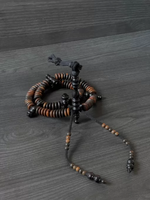 Limited Edition Grade A Oud Agarwood & Ebony Tijani Tasbih Prayer Beads - oud x ebony 3 scaled - SufiCo