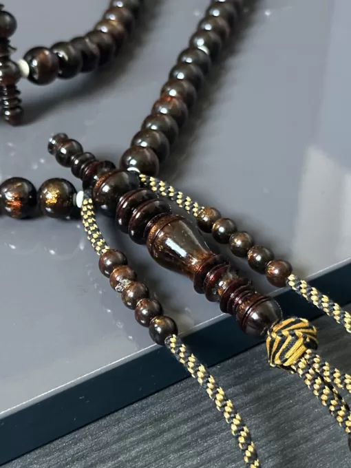 New - Golden Coral Yusr Tasbih Prayer Beads Tijani Tasbih - 5575401E 87C1 4762 AFAA 5E86E776138B scaled - SufiCo