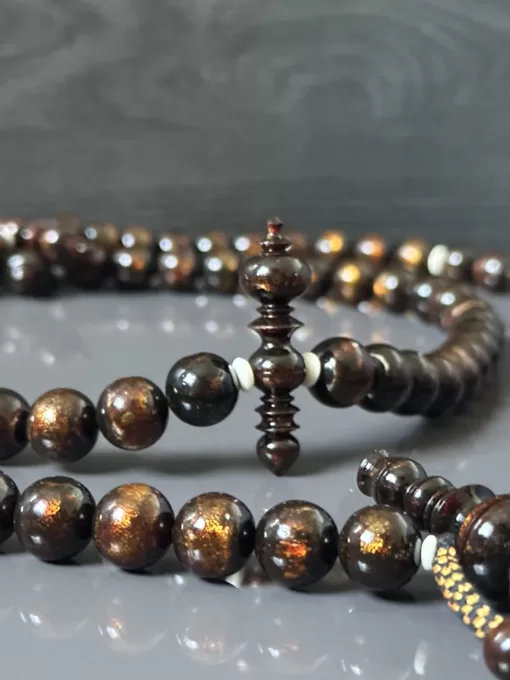 New - Golden Coral Yusr Tasbih Prayer Beads Tijani Tasbih - E52F1719 72D5 40F0 83FE 98F704A465B6 scaled - SufiCo