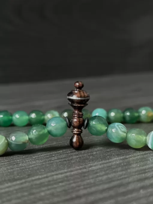 Premium Green Agate, Golden Coral Yusr & Tamarind Tasbih Zikr Meditation Prayer Beads - 0F8A2A55 2F6B 477D 9772 BDD0442605C0 scaled - SufiCo