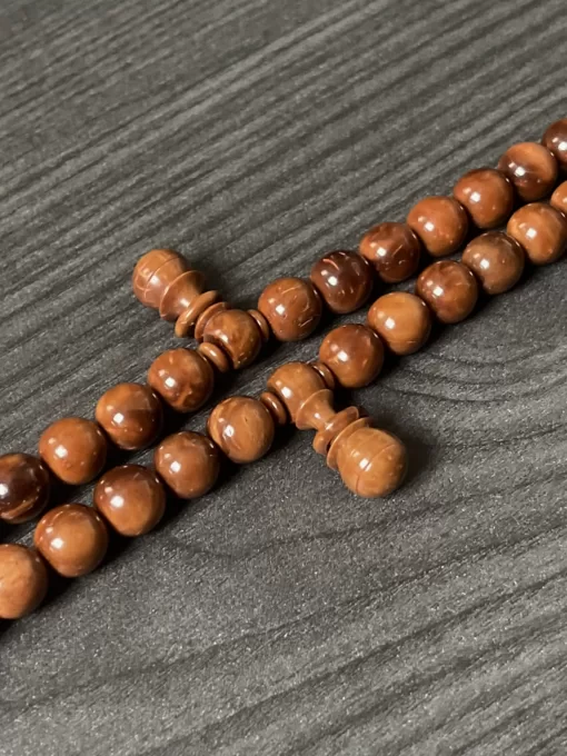 Limited Edition Pure Premium Large Kuka Coquilla Nut Sufi Dervish Shadhili Tasbih Prayer Beads With Rings & Sandala Nalayn Shareef - 3AC36EB7 56A9 4C55 8D59 418BFD748FFB scaled - SufiCo