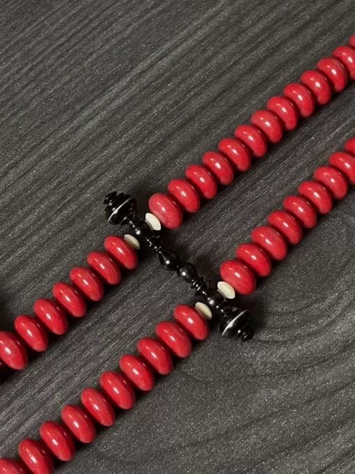 Premium Red Coral Marjan 99 Bead Tasbih Prayer Beads - 4DE483AA A44A 4037 8DFA 7B7E0E3F9FFF scaled - SufiCo