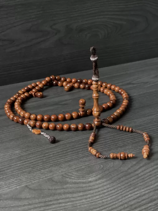 Limited Edition Pure Premium Large Kuka Coquilla Nut Sufi Dervish Shadhili Tasbih Prayer Beads With Rings & Sandala Nalayn Shareef - 4FD77847 64F6 438D 8237 56BF17C5588B scaled - SufiCo