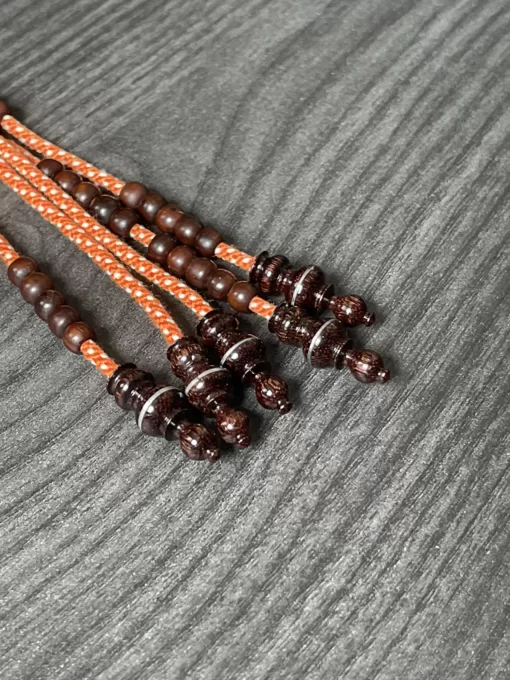 Premium Orange Marjan Coral & Tamarind Wood Sufi Dervish Tijani Tasbih - 5C040FB5 33BF 4299 B4B2 08FCCF0C8A28 scaled - SufiCo