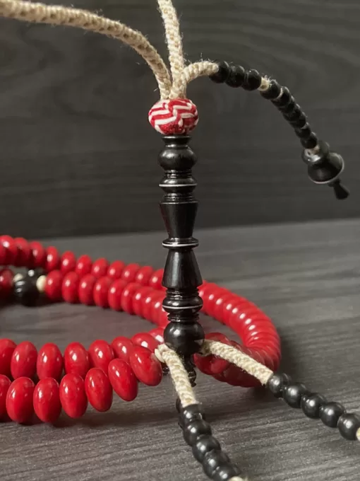 Premium Red Coral Marjan 99 Bead Tasbih Prayer Beads - 768EF494 A1EB 4D2D A32A 0E2BA2D304F2 scaled - SufiCo