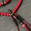 Premium Red Coral Marjan & Tiger Ebony Sufi Tijani Tasbih - 869B6850 2ABD 4AF9 B76C ADDF08C0DAF6 - SufiCo