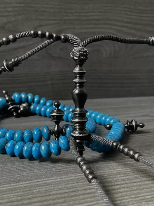 Premium Blue Coral Marjan Sufi Dervish Tijani Tasbih - CAC1F016 C80A 4630 8A42 E648A464A99A scaled - SufiCo