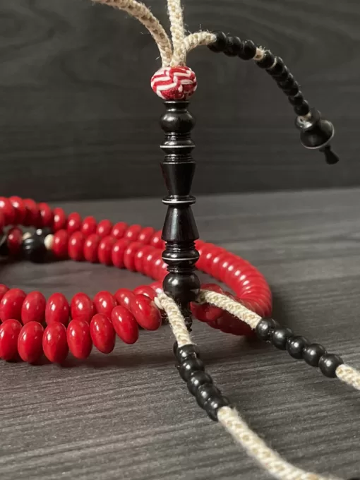 Premium Red Coral Marjan 99 Bead Tasbih Prayer Beads - CE788AA2 7C28 4005 96C3 09D39B7CEE4F scaled - SufiCo