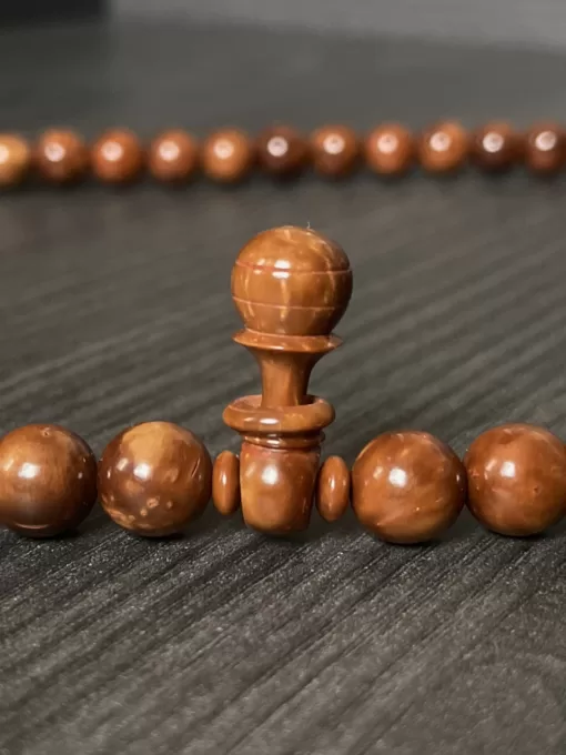 Limited Edition Pure Premium Large Kuka Coquilla Nut Sufi Dervish Shadhili Tasbih Prayer Beads With Rings & Sandala Nalayn Shareef - D01C1167 1A33 424A 9646 F4945144F43F scaled - SufiCo