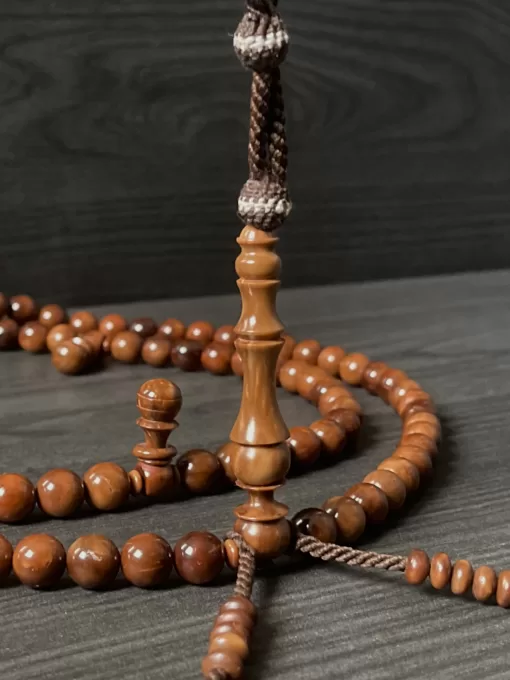 Limited Edition Pure Premium Large Kuka Coquilla Nut Sufi Dervish Shadhili Tasbih Prayer Beads With Rings & Sandala Nalayn Shareef - D6E97B30 DAD9 4980 9DDF A4A99B7A6654 scaled - SufiCo