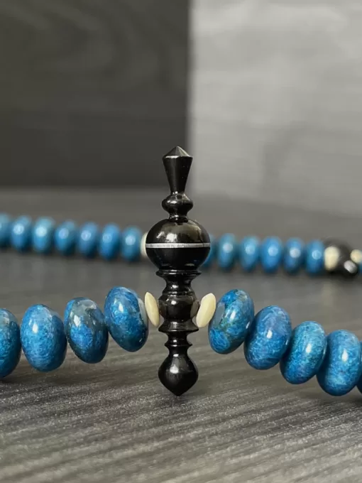 Blue Coral Marjan & Black Coral Marjan Tijani Tasbih Prayer Beads - 0370A26F 429C 45FB 82DF 17B50B577D4A scaled - SufiCo