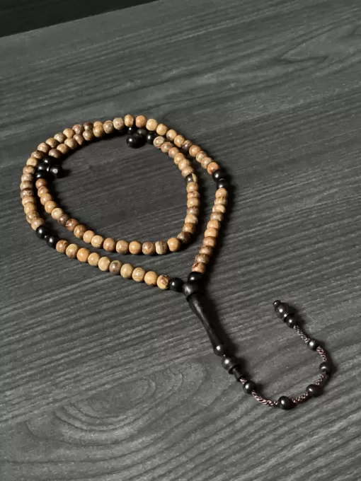 Oud Agarwood & Ebony 99 Bead Ottoman Tasbih Prayer Beads - 6C1E2855 1183 42AC A24A E446D74D6806 scaled - SufiCo