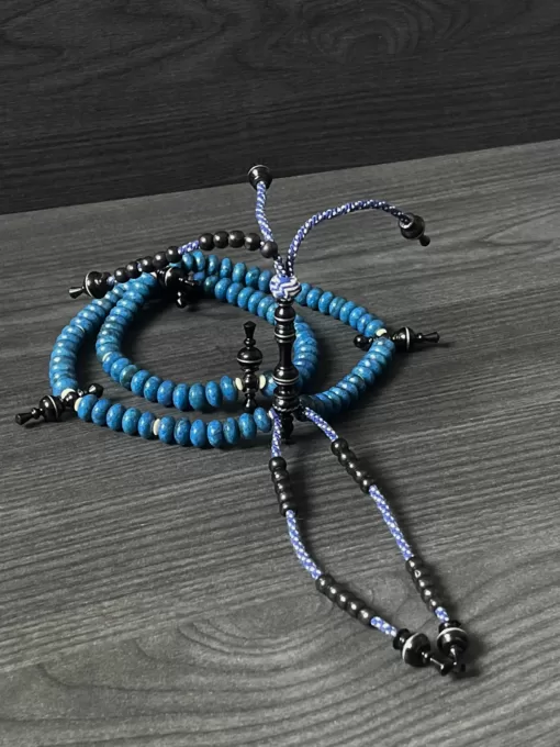 Blue Coral Marjan & Black Coral Marjan Tijani Tasbih Prayer Beads - 72B14B6F 6A37 4774 8821 8EFFA39A521A scaled - SufiCo