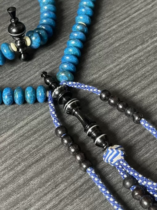 Blue Coral Marjan & Black Coral Marjan Tijani Tasbih Prayer Beads - 8EC07FB9 13FB 4F6D B332 05943B9C199C scaled - SufiCo