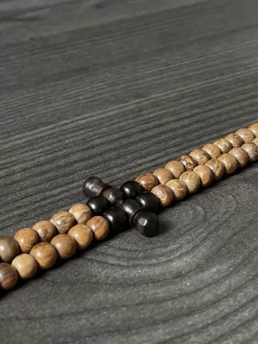 Oud Agarwood & Ebony 99 Bead Ottoman Tasbih Prayer Beads - 98DA2264 EB04 4921 B035 318746103B78 scaled - SufiCo