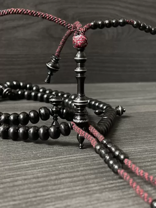 Ebony Wood Tijani Tasbih Prayer Beads - D9CA15F2 AE37 4EE3 BCCF 38113EB81C21 scaled - SufiCo