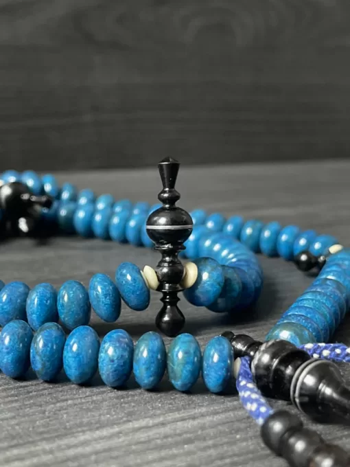 Blue Coral Marjan & Black Coral Marjan Tijani Tasbih Prayer Beads - F492A8F6 2EDE 43F2 B970 02DC99A1AC20 scaled - SufiCo