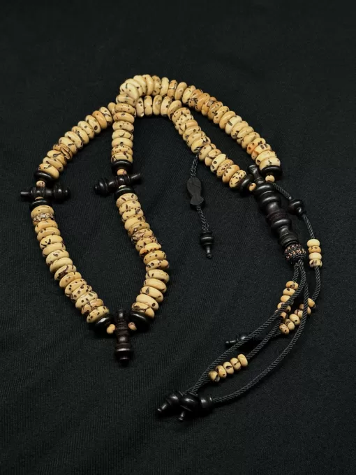 Pure Heavy Duty Oud Salib & African Blackwood Ebony Tasbih Wooden Handmade Shadhili Prayer Beads With Prophetic Sandal Nalayn Shareef - B0FF97F7 D718 4A3C A348 D6A89EDD7DFD scaled - SufiCo