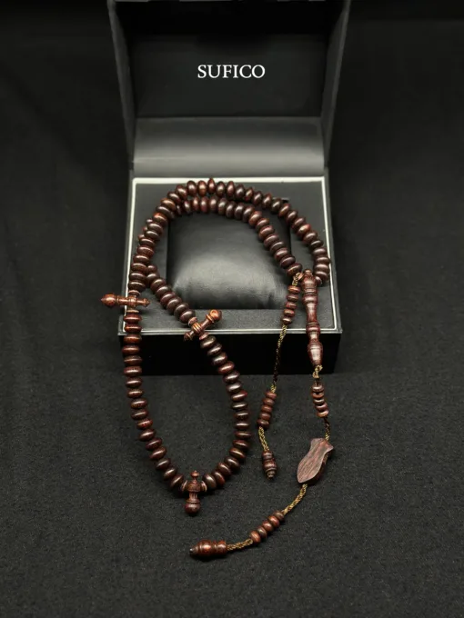 The Heart Of Pure Santigi Wood Tasbih Prayer Beads Muslim With Prophetic Sandal Nalayn Shareef - 7A83C760 F106 40BD 96D9 85FE1ACD08A8 scaled - SufiCo