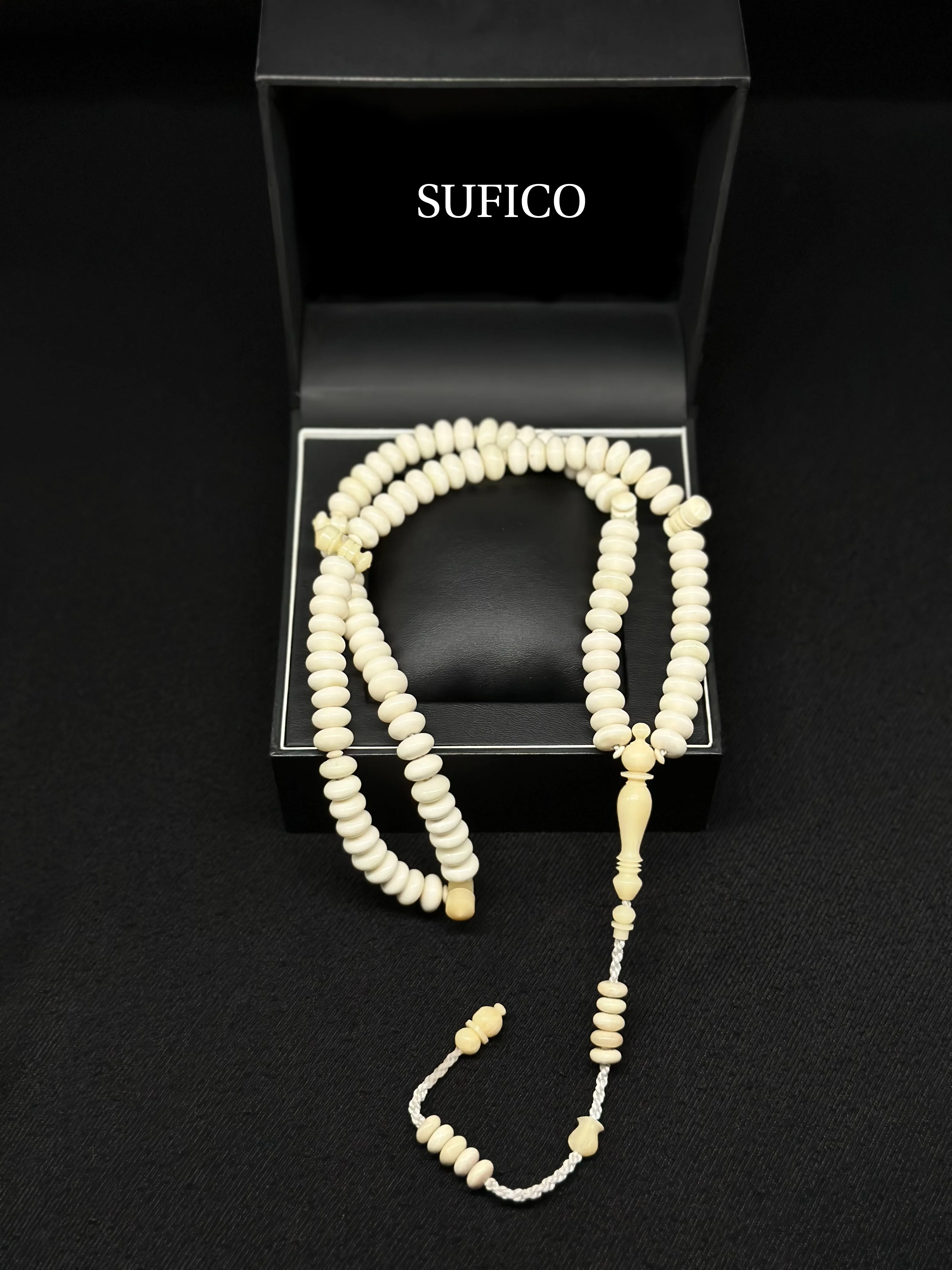 Premium Cow Bone Tasbih With Tijani Tasbih With Prophetic Sandal Nalayn Shareef - 2DD9F8BA E8A0 4755 8F12 780D06105A15 - SufiCo