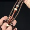 Limited Edition | Premium Triple Polished Large Tamarind Wood Tasbih Mevlana Rumi Model Tijani Prayer Beads With Double Ring Alif - IMG 0805 scaled - SufiCo