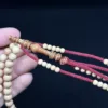 Pure Lightweight Sidr Wood Tasbih Prayer Beads 99 Beads With Custom Alif Single Ring - IMG 0869 - SufiCo