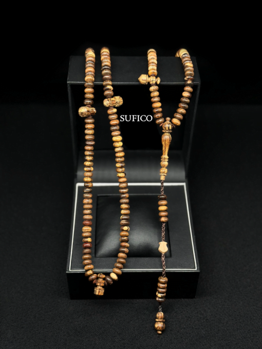 Oud Tasbih Agarwood Handmade Naqshbandi Tasbih Prayer Beads 200 With Prophetic Sandal Nalayn Shareef - 180738F4 DF4D 4A1F A4CD 5AFBBE64E05A - SufiCo