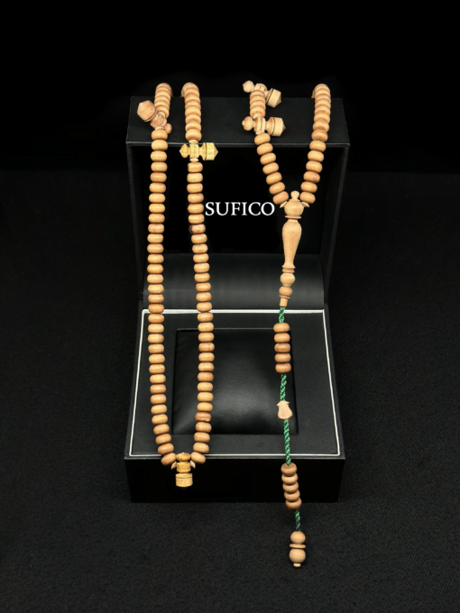 Premium Sandalwood Naqshbandi Tasbih Prayer Beads 200 | Adjustable - 6604f1d6 b19d 4a04 858c f348ff383c62 - SufiCo